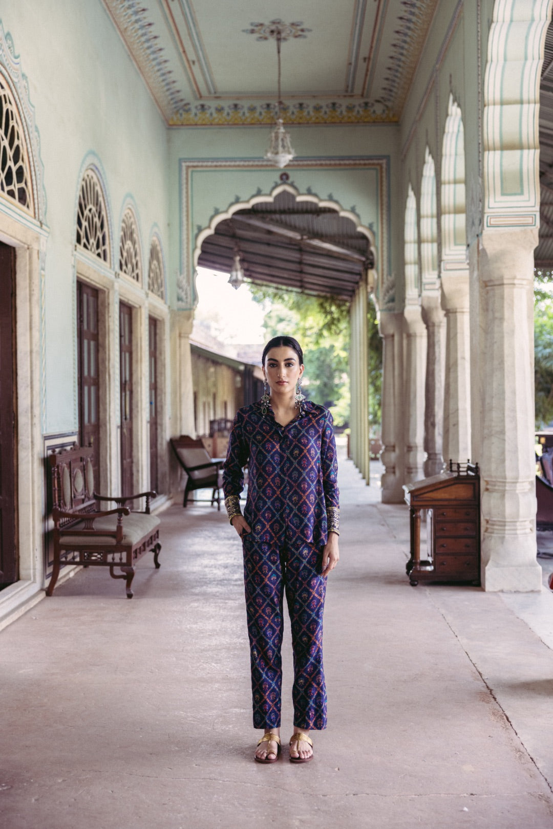 Chashni Banarsi Blue Co-ord Set